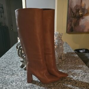 Nine West Tan Heeled Boots